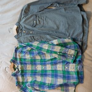 Two JCrew button down shirts xs bundle